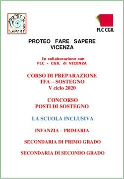 PROTEO FARE SAPERE VICENZA - CORSO DI PREPARAZIONE TFA - SOSTEGNO CONCORSO POSTI DI SOSTEGNO LA SCUOLA INCLUSIVA