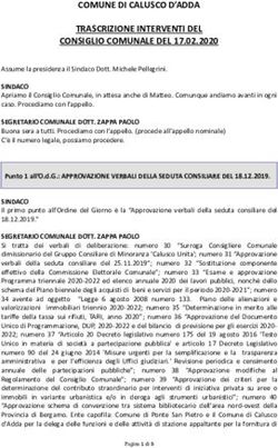 COMUNE DI CALUSCO D'ADDA TRASCRIZIONE INTERVENTI DEL CONSIGLIO COMUNALE DEL 17.02.2020