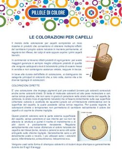 LE COLORAZIONI PER CAPELLI - AICTC