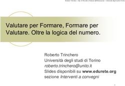 Valutare per Formare, Formare per Valutare. Oltre la logica del numero.