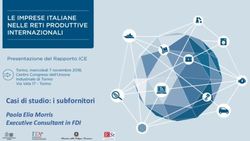 Casi di studio: i subfornitori - Paola Elia Morris Executive Consultant in FDI