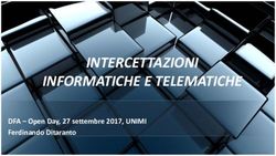 INTERCETTAZIONI INFORMATICHE E TELEMATICHE - DFA - Open Day, 27 settembre 2017, UNIMI Ferdinando Ditaranto - Digital Forensics Alumni