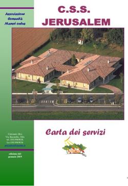Carta dei servizi - Associazione Comunità Mamré onlus - edizione del gennaio 2019 - Fondazione ...