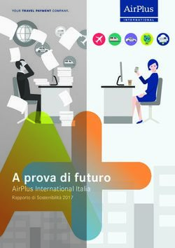 A prova di futuro AirPlus International Italia Rapporto di Sostenibilità 2017