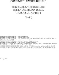 TASSA SUI RIFIUTI REGOLAMENTO COMUNALE PER LA DISCIPLINA DELLA - Comune di Castel del Rio