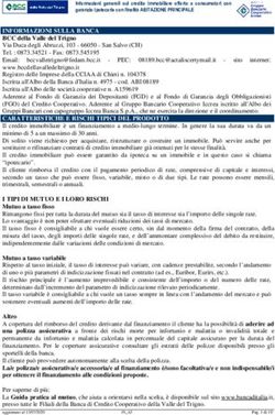 INFORMAZIONI SULLA BANCA - BCC della Valle del Trigno - Bcc Valle del Trigno