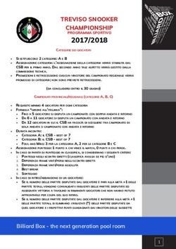 2017/2018 CHAMPIONSHIP PROGRAMMA SPORTIVO - TREVISO SNOOKER - Billiard BOX