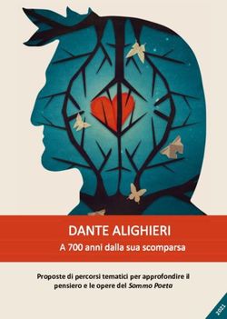 Proposte di percorsi tematici per approfondire il pensiero e le opere del Sommo Poeta