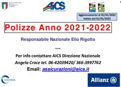 Polizze Anno 2021-2022 - Per info contattare AICS Direzione Nazionale Angela Croce tel. 06-42039420/ 366-3997762