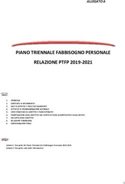 PIANO TRIENNALE FABBISOGNO PERSONALE RELAZIONE PTFP 2019-2021