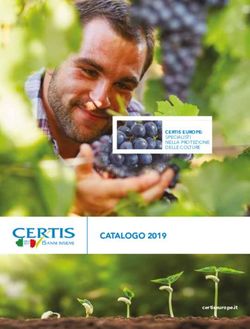 CATALOGO 2019 CERTIS EUROPE: SPECIALISTI NELLA PROTEZIONE DELLE COLTURE