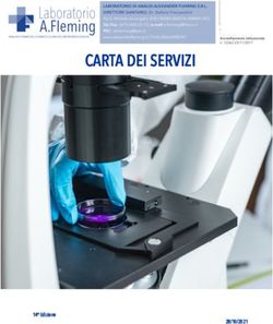 CARTA DEI SERVIZI - 14 Edizione - Laboratorio Alexander Fleming