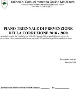 PIANO TRIENNALE DI PREVENZIONE DELLA CORRUZIONE 2018 2020 - Unione Comuni Colline metallifere