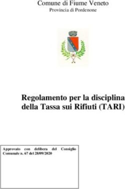 Regolamento per la disciplina della Tassa sui Rifiuti (TARI) - Comune di Fiume Veneto