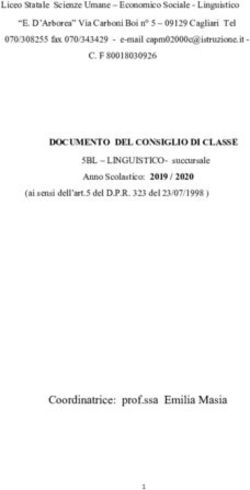 Coordinatrice: prof.ssa Emilia Masia - Liceo Eleonora d'Arborea
