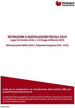 DETRAZIONI E AGEVOLAZIONI FISCALI 2019