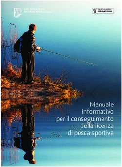 Manuale informativo per il conseguimento della licenza di pesca sportiva - Ente Tutela Pesca FVG