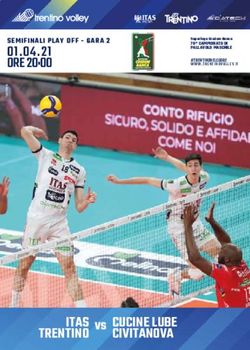 CUCINE LUBE CIVITANOVA - 01.04.21 ORE 20:00 SEMIFINALI PLAY OFF - GARA 2