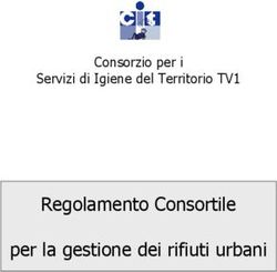 Regolamento Consortile per la gestione dei rifiuti urbani - Consorzio per i Servizi di Igiene del Territorio TV1