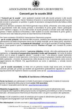 ASSOCIAZIONE FILARMONICA DI ROVERETO - Concerti per le scuole 2019