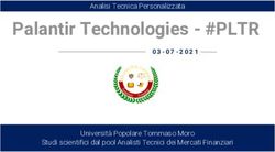 Palantir Technologies - #PLTR - Analisi Tecnica Personalizzata - Università Popolare Tommaso Moro Studi scientifici dal pool Analisti Tecnici dei ...