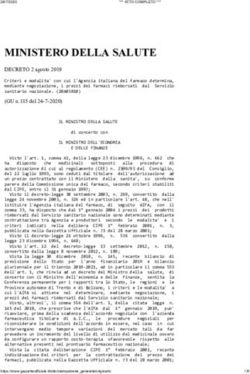 MINISTERO DELLA SALUTE - DECRETO 2 agosto 2019 - FOFI