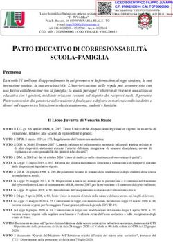 PATTO EDUCATIVO DI CORRESPONSABILITÀ SCUOLA-FAMIGLIA