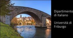 Dipartimento di Italiano Università di Friburgo