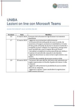 UNIBA Lezioni on line con Microsoft Teams