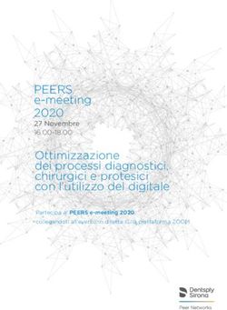 PEERS e-meeting 2020 27 Novembre 16.00-18.00 - Ottimizzazione dei processi diagnostici, chirurgici e protesici con l'utilizzo del digitale ...