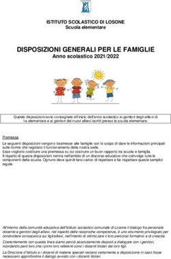 DISPOSIZIONI GENERALI PER LE FAMIGLIE - ISTITUTO SCOLASTICO DI LOSONE - Comune di ...