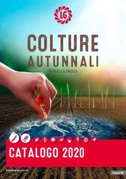COLTURE AUTUNNALI - CATALOGO 2020 - LG Seeds Italia