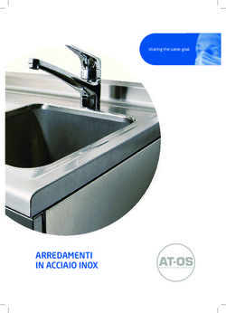 ARREDAMENTI IN ACCIAIO INOX - sharing the same goal.