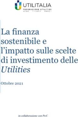 La finanza sostenibile e l'impatto sulle scelte di investimento delle Utilities - Ottobre 2021