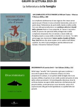 GRUPPI DI LETTURA 2019-20 - La letteratura della famiglia