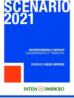 SCENARIO 2021 - PICCOLE E MEDIE IMPRESE MACROECONOMIA E MERCATI AGGIORNAMENTO 4 TRIMESTRE - Intesa SanPaolo
