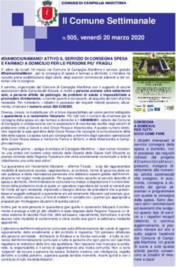 Il Comune Settimanale - n. 505, venerdì 20 marzo 2020 - Comune di Campiglia ...