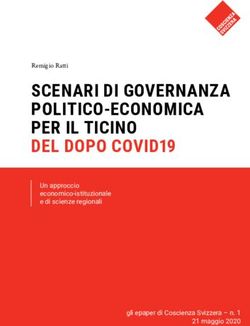 SCENARI DI GOVERNANZA POLITICO-ECONOMICA PER IL TICINO DEL DOPO COVID19 - Remigio Ratti
