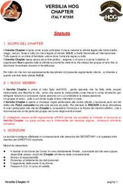 VERSILIA HOG CHAPTER ITALY #7595 - Statuto