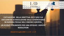 L'ATTUAZIONE DELLA DIRETTIVA 2017/1852 SUI MECCANISMI DI RISOLUZIONE DELLE CONTROVERSIE IN MATERIA FISCALE NELL'UNIONE EUROPEA: UN NUOVO STRUMENTO ...