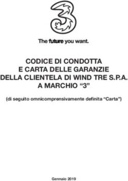 CODICE DI CONDOTTA E CARTA DELLE GARANZIE DELLA CLIENTELA DI WIND TRE S.P.A. A MARCHIO "3" - (di seguito omnicomprensivamente definita "Carta")