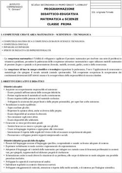 CLASSE PRIMA - IC Grimani