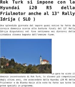 Rok Turk si impone con la della - Il Discorso