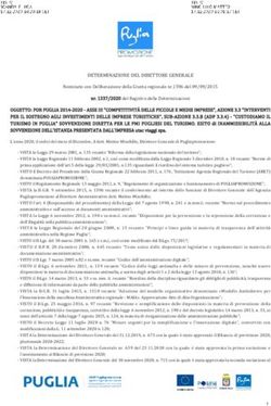 DETERMINAZIONE DEL DIRETTORE GENERALE - Puglia ...