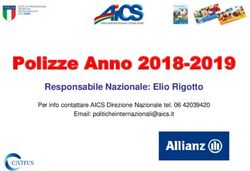 Polizze Anno 2018-2019 - Responsabile Nazionale: Elio Rigotto Per info contattare AICS Direzione Nazionale tel. 06 42039420