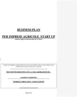 BUSINESS PLAN PER IMPRESE AGRICOLE START UP
