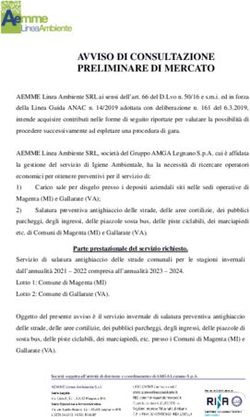 AVVISO DI CONSULTAZIONE PRELIMINARE DI MERCATO - AMGA ...