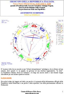 OROSCOPO DELLA REPUBBLICA ITALIANA