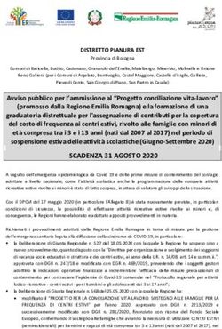 SCADENZA 31 AGOSTO 2020 - Avviso pubblico per l'ammissione al "Progetto conciliazione vita-lavoro" (promosso dalla Regione Emilia Romagna) e la ...