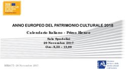 Calendario Italiano - Primo Elenco - Sala Spadolini 20 Novembre 2017 Ore: 9,30 - 13,00